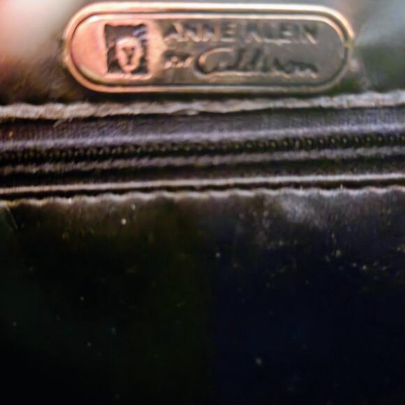 Vintage Anne Klein for Calderon Black Leather Crossbody Bag - Picture 11 of 11